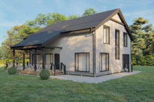 Визуализация Каркасного дома