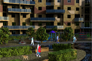 Энергоэффективный жилой дом средней этажности