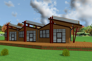 Варианты решений мини-модульных деревянных домов