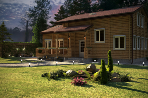 Моделирование и визуализация дома из бруса