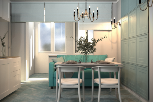 Кухня-гостинная в современном стиле