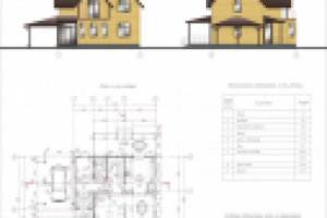 Архитектурный проект дома из бруса с мансардным этажом