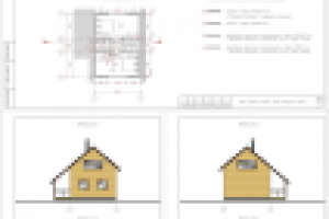 Архитектурный проект загородного дома с мансардой из бруса