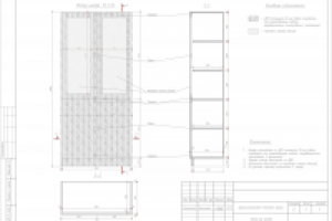 Чертеж шкафа