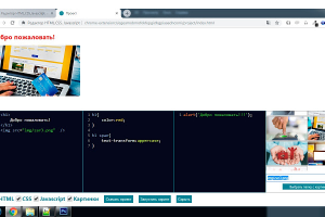 Редактор HTML,CSS,Javascript