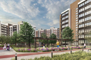 Визуализация фасадов и благоустройства ЖК