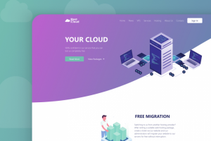 Дизайн сайта для хостинг провайдера