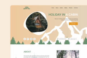 Landing page. Отдых в коттеджах