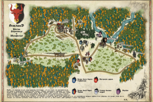 Стилизованная карта мероприятия