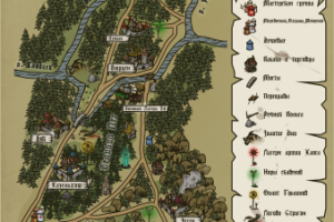 Стилизованная карта мероприятия