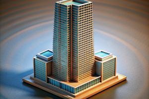 3d модель небоскрёба