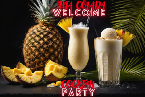 Баннер кофе-бара "Pina Colada"