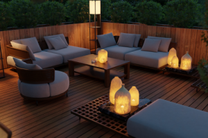 Лаундж-зона на крыше