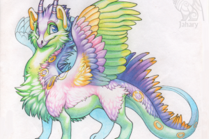 Пушистый дракончик