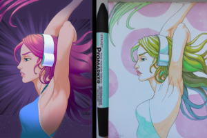 Девушка в наушниках