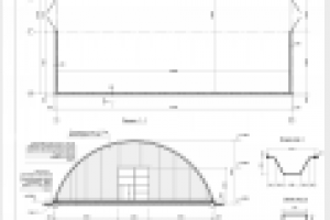 Проект бескаркасного ангара (раздел АС)