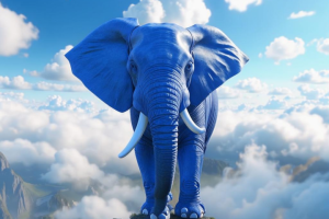 синий слон