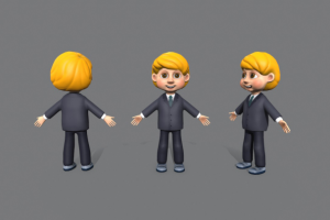 Школьник 3D модель