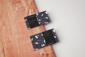 Визитка для цветочного магазина "Flower Bouquet"