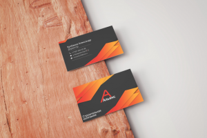 Визитка для директора строительной фирмы "Альянс"