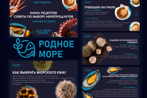 Презентация-книга для поставщиков морепродуктов