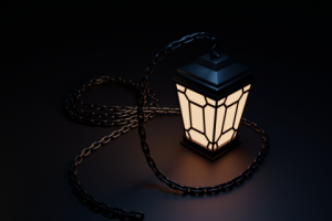 Lamp with chain