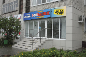 Входная группа магазина больших размеров "Престиж"