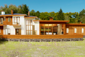 Дом на склоне 3D