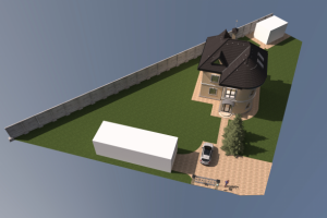 реконструкция особняка. генплан