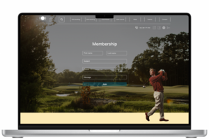 Landing Page для гольф клуба