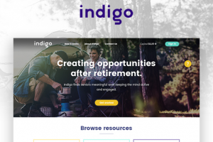 Дизайн сайта Indigo.