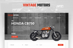 Дизайн сайта Vintage motors