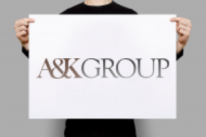 Логотип для юридической компании "AK GROUP"