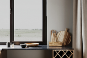 Визуализация кухни в стиле шале