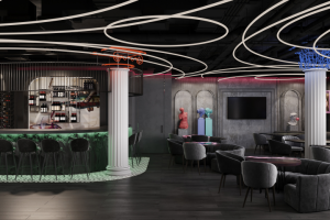 Визуализация клуба-караоке GALEREЯ на Арбате: зал