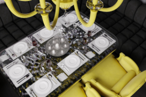 Визуализация клуба-караоке GALEREЯ на Арбате: VIP зал