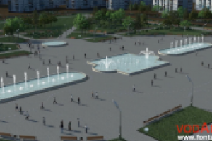 Визуализация фонтанного комплекса