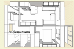 3D проект помещений, тех.доки для изготовления мебели