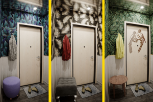 Варианты оформления входного тамбура