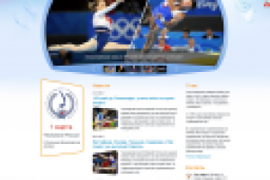 Макет для сайта федерации спортивной гимнастики