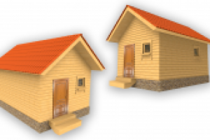 Моделирование типовых бань для сайта