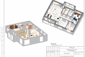 3D вид загородного дома