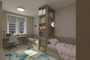 детская 13,4 кв.м для разнополых детей