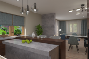 кухня в загородном доме1