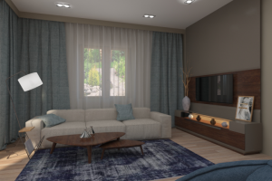 гостиная в загородном доме