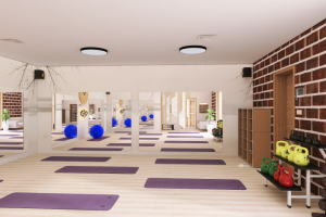 Дизайн проект йога студии, Германия. Современный эко стиль