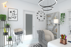 Дизайн проект 3х комнатной квартиры, Россия. Скандинавский стиль