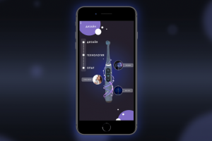 Оформление мобильного приложения VR "Oral-B"