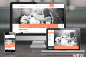 Дизайн сайта для свадебного агентства.