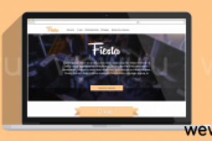 Landing-page для музыкальной группы Fiesta.